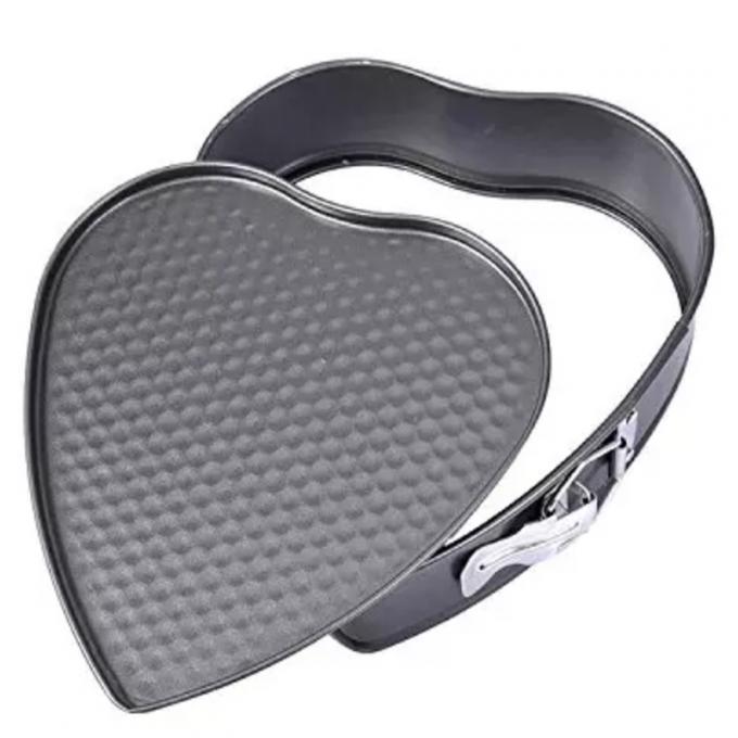 La torta Pan Non-Stick Cheesecake Pan Mould de Springform Pan Heart Shape Mini Bakeware del corazón con la parte inferior del descenso cuece las herramientas