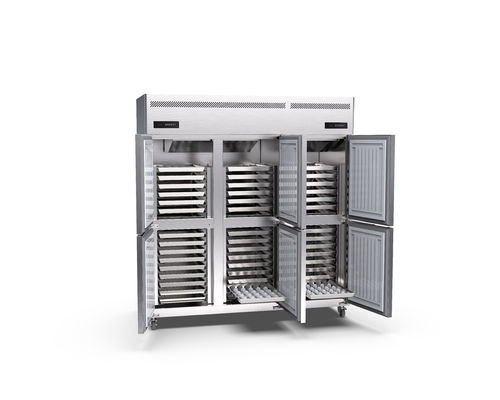 850w congelador vertical del congelador 45 de la puerta vertical comercial grande de las bandejas 220v 6