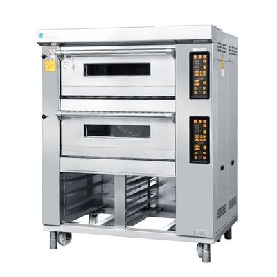 2 cubierta 4 Tray Bakery Deck Oven los 40X60cm para la hornada de la pizza de la galleta de las tortas del pan