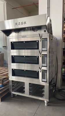 vapor eléctrico de Tray Commercial Deck Oven With del horno 9 de la cubierta de 16.5kw que cuece 18x26 3