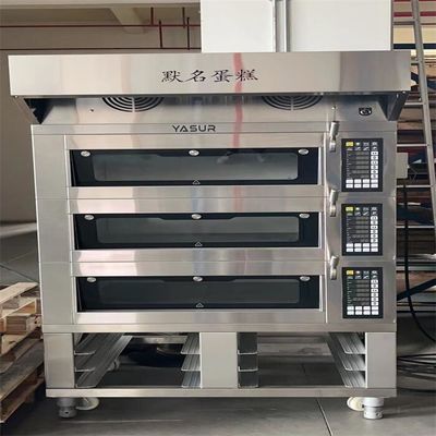 pequeño horno los 40X60cm de la pizza de la cubierta de la bandeja 3 de Oven European 6 de la cubierta de la panadería 11kw