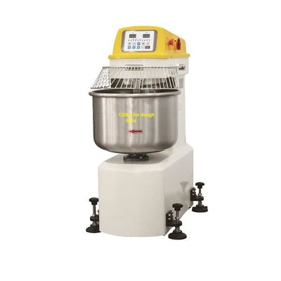 la máquina espiral de la amasadora de pasta 120kgs se dobla velocidad con el gancho inoxidable del cuenco fijo