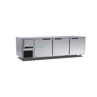 puerta comercial del equipo tres de la cocina del hotel del refrigerador de la ráfaga de la sobremesa de 1800×700×800m m