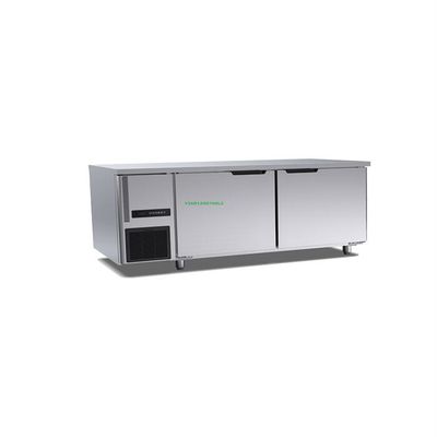 puerta comercial del congelador dos de la tabla de trabajo del congelador 260l 200w de la sobremesa de 1200×700×800m m