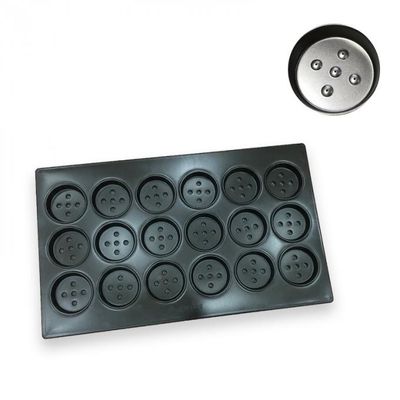 Bandeja escalonada profunda de aluminio redonda antiadherente del rollo de hamburguesa Wehs102-10 de la bandeja que cuece 1.5m m