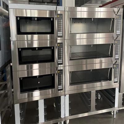 Cubierta 220V/380V del horno 3 de la cubierta de la panadería de los dominós de Pizza Hut para 6&quot; 9&quot; 12&quot; alrededor de las cacerolas de la pizza