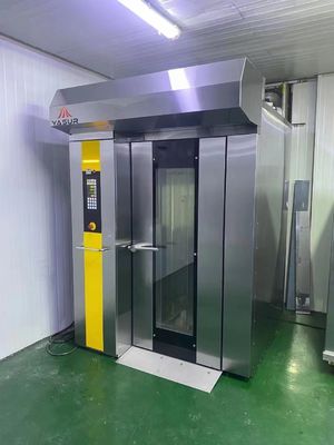Bandejas del horno 18 del estante de Oven Single Rack Gas Rotary del estante de la panadería de Yasur 3kw los 40X60cm