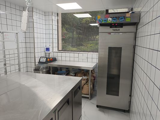 Yasur 40 bandejas alcanza en el tipo tipo generador del lavado del aire 2kw de Proofer los 40X60cm de la pasta de la pizza del vapor