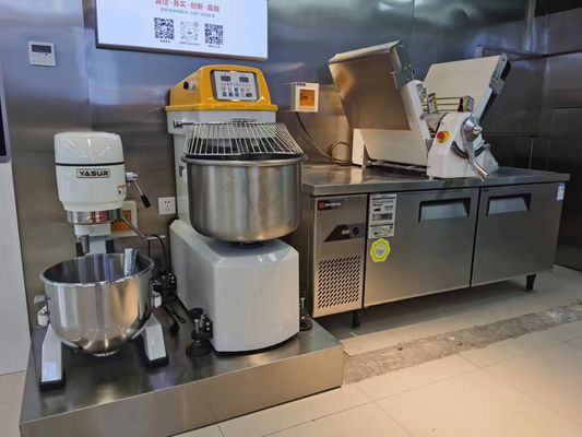 55 control numérico dual de la velocidad 2.2kw del mezclador de pasta del espiral de la libra para los pasteles y la pizza del pan