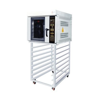 Alquitranes de las bandejas los 40X60cm 9.5Kw Stainlesss del Top Five de Oven Hot Air Yasur Table de la convección de la panadería del cruasán de la galleta