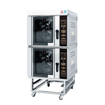 Yasur diez bandejas ventila alquitranes del cruasán de la galleta 2X9.5Kw del horno los 40X60cm de la convección de la sartén