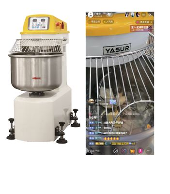 180 libras de mezclador de pasta espiral 4.5kw se doblan motor gemelo espiral de la amasadora de pasta de la velocidad