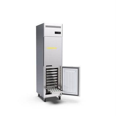 bandejas de acero inoxidables del congelador vertical comercial de la puerta 0.3kw 2 15 para la cocina comercial del hotel