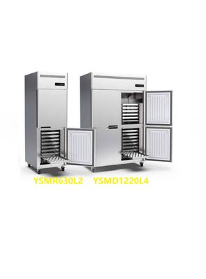sistema dual del congelador 220v del acero inoxidable 4 de las bandejas verticales comerciales de la puerta 30