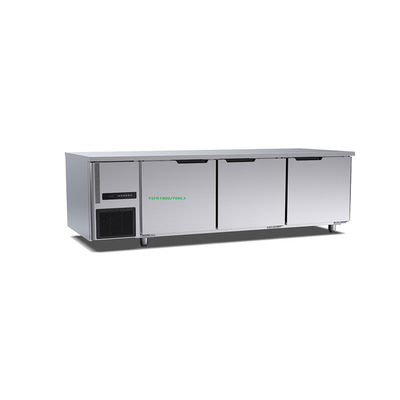 Puerta comercial de la cocina 460l 3 del hotel debajo del cuadro 1800×700×800m m del congelador del refrigerador 220v del banco