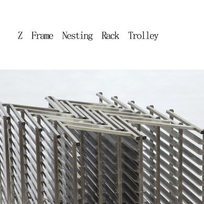 Jerarquización de acero inoxidable Oven Rack Baking Tray Trolley del NSF del servicio de alimentación