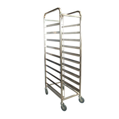 NSF Oven Tray Rack Bakery Baking Trolley de acero inoxidable del servicio de alimentación