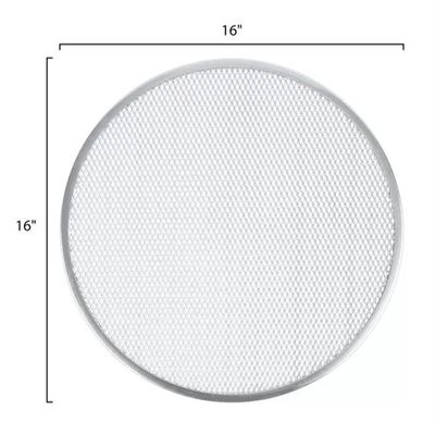 Parrilla de acero inoxidable Pan Aluminum Mesh Pizza Tray de la barbacoa del NSF 1m m del servicio de alimentación