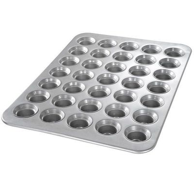 La plata estrió la aleación de aluminio Mini Bundt Cake Pans del NSF 26200 de Tray In Microwave Foodservice de la hornada