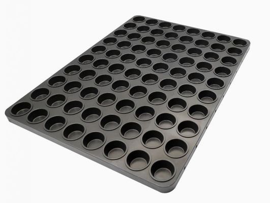 Bandeja de aluminio grande del NSF Jelly Bar Nonstick Snack Bar de la bandeja de 64 cavidades que cuece