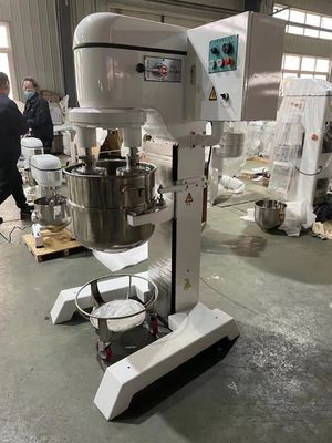 Mezclador planetario comercial del batidor gemelo máquina del mezclador de la crema de la torta de 60 litros
