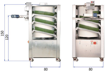 Una máquina más redonda del bollo del divisor del pan vertical de la máquina 6000pcs/H 50-2000g