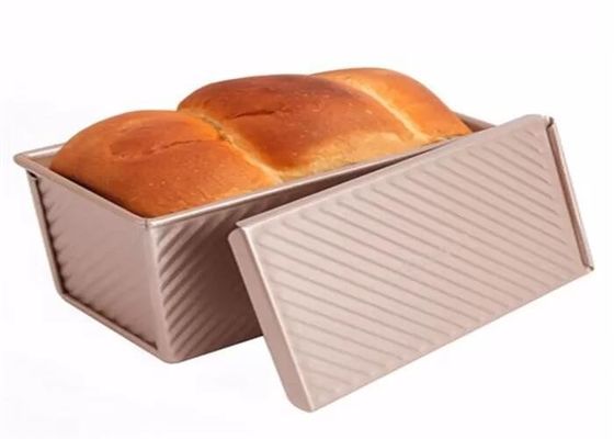 El pan de aluminio antiadherente del oro del NSF del servicio de alimentación critica el pan acanalado Pan Bread Tin