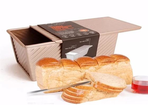 El pan de aluminio antiadherente del oro del NSF del servicio de alimentación critica el pan acanalado Pan Bread Tin