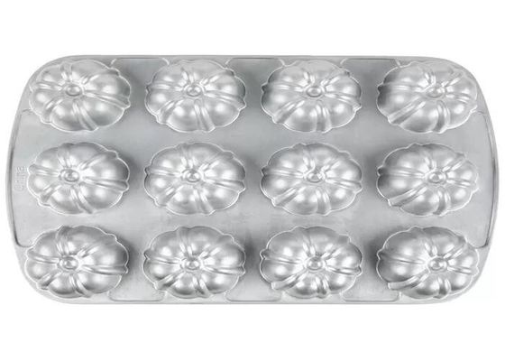 Calidad comercial de aluminio de Bundtlette del compartimiento del NSF de Pan For Foodservice del mollete del palillo de 12 moldes no