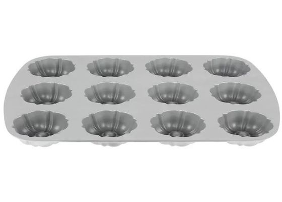 Calidad comercial de aluminio de Bundtlette del compartimiento del NSF de Pan For Foodservice del mollete del palillo de 12 moldes no