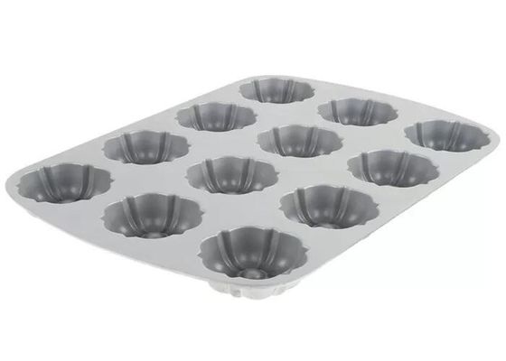 Calidad comercial de aluminio de Bundtlette del compartimiento del NSF de Pan For Foodservice del mollete del palillo de 12 moldes no