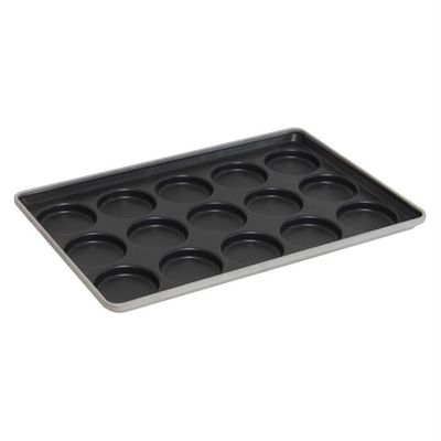 NSF de aluminio esmaltado 41005 de la bandeja que cuece top del mollete de 15 moldes que cuece a Pan Hamburger Bun