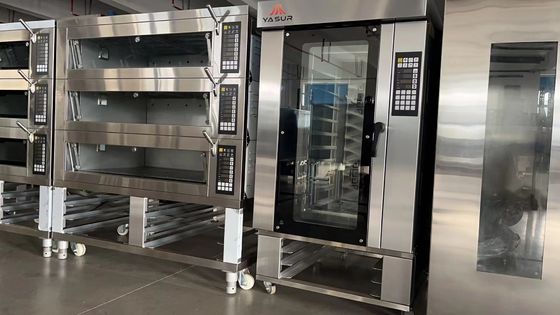 Horno los 40X60cm de la convección de la panadería de diez bandejas construidos para Breadtalk